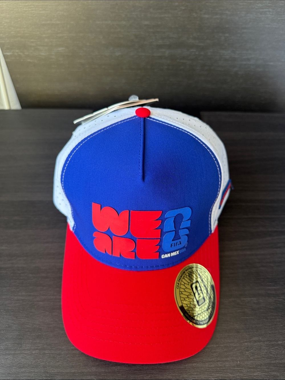 FIFA Truckers hat WE ARE' Baseball Cap in Blue and Red